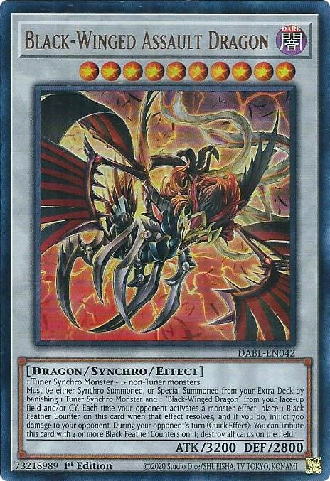 Black-Winged Assault Dragon [DABL-EN042] Ultra Rare | Enigma On Main