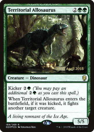 Territorial Allosaurus [Dominaria Promos] | Enigma On Main