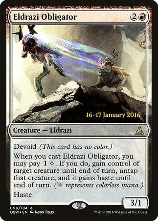 Eldrazi Obligator [Oath of the Gatewatch Promos] | Enigma On Main