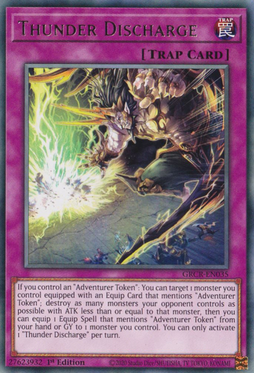 Thunder Discharge [GRCR-EN035] Rare | Enigma On Main