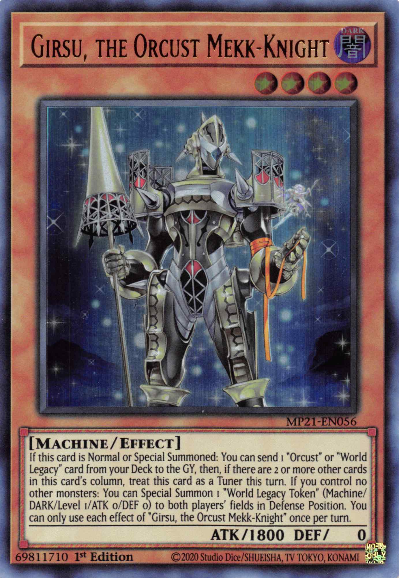 Girsu, the Orcust Mekk-Knight [MP21-EN056] Ultra Rare | Enigma On Main