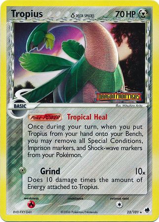 Tropius (23/101) (Delta Species) (Stamped) [EX: Dragon Frontiers] | Enigma On Main