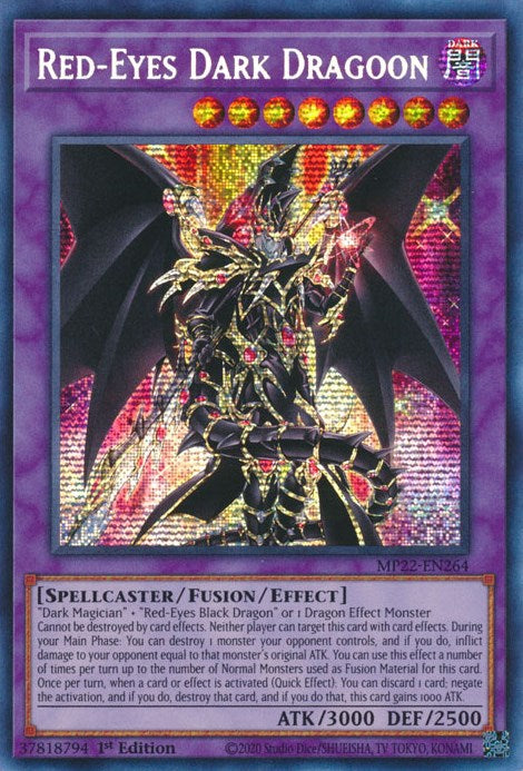 Red-Eyes Dark Dragoon [MP22-EN264] Prismatic Secret Rare | Enigma On Main