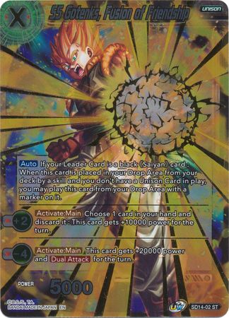 SS Gotenks, Fusion of Friendship (Gold Stamped / Starter Deck - Saiyan Wonder) [SD14-02] | Enigma On Main