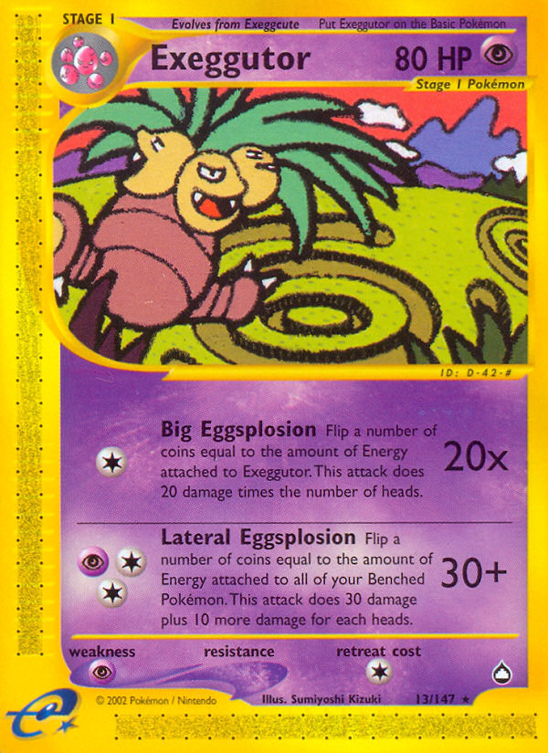 Exeggutor (13/147) [Aquapolis] | Enigma On Main