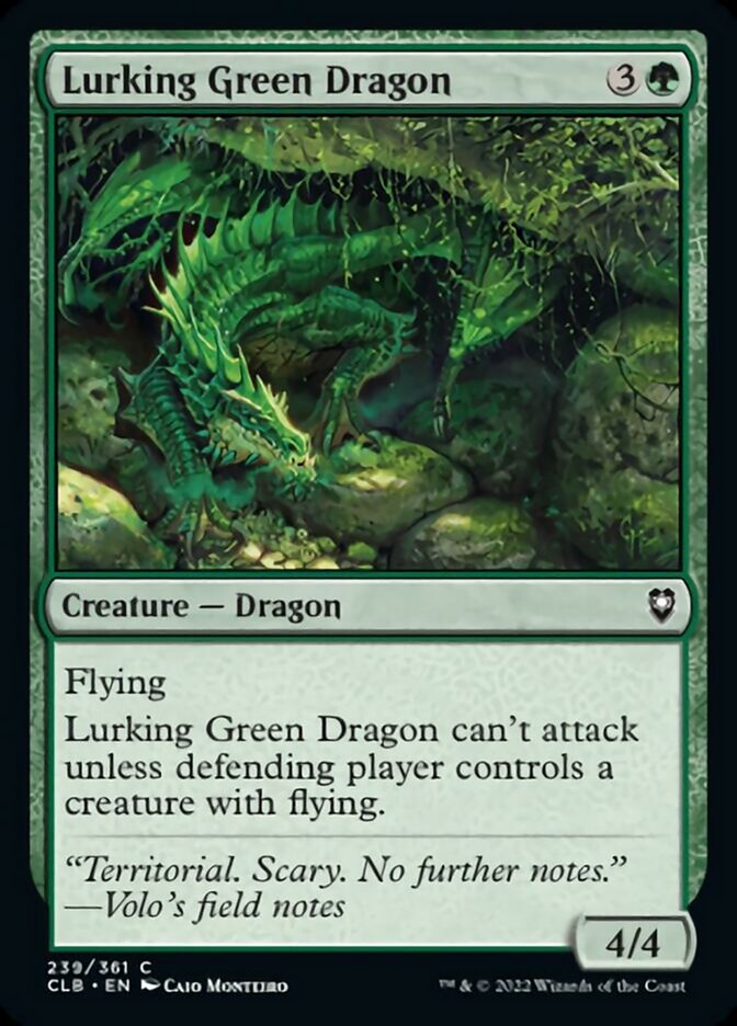 Lurking Green Dragon [Commander Legends: Battle for Baldur's Gate] | Enigma On Main