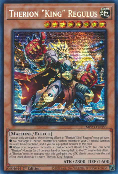 Therion "King" Regulus [MP23-EN063] Prismatic Secret Rare | Enigma On Main