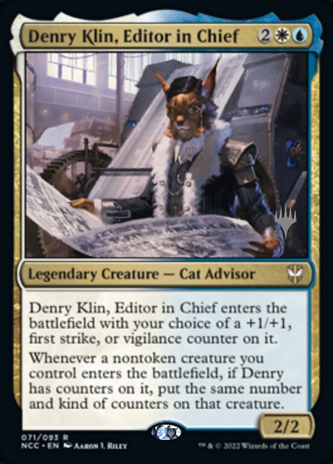 Denry Klin, Editor in Chief (Promo Pack) [Streets of New Capenna Commander Promos] | Enigma On Main