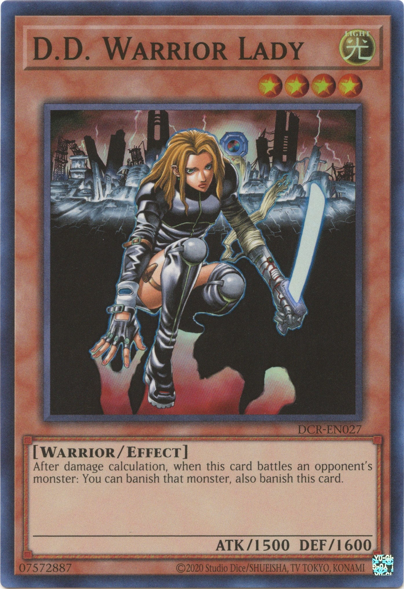 D.D. Warrior Lady (25th Anniversary) [DCR-EN027] Super Rare | Enigma On Main