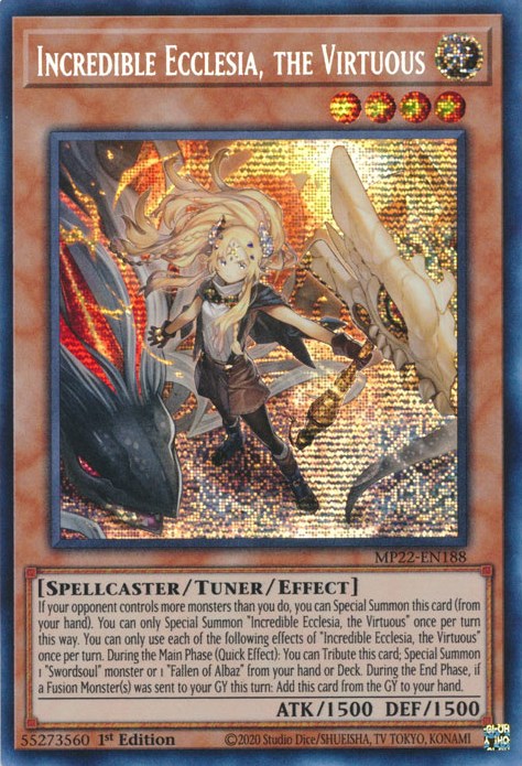 Incredible Ecclesia, the Virtuous [MP22-EN188] Prismatic Secret Rare | Enigma On Main