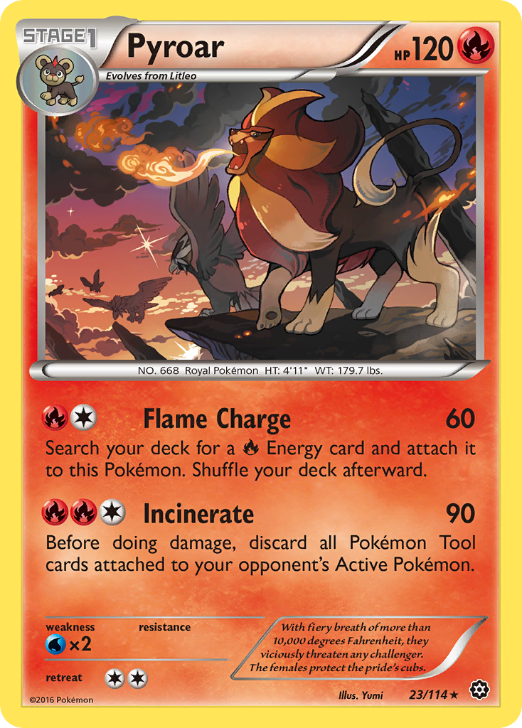 Pyroar (23/114) [XY: Steam Siege] | Enigma On Main