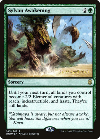 Sylvan Awakening [Dominaria Promos] | Enigma On Main