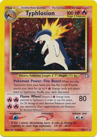 Typhlosion (18/111) [Neo Genesis Unlimited] | Enigma On Main