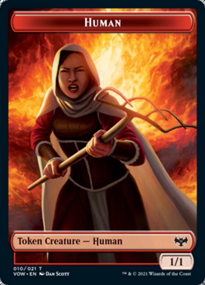 Human Token (010) [Innistrad: Crimson Vow Tokens] | Enigma On Main