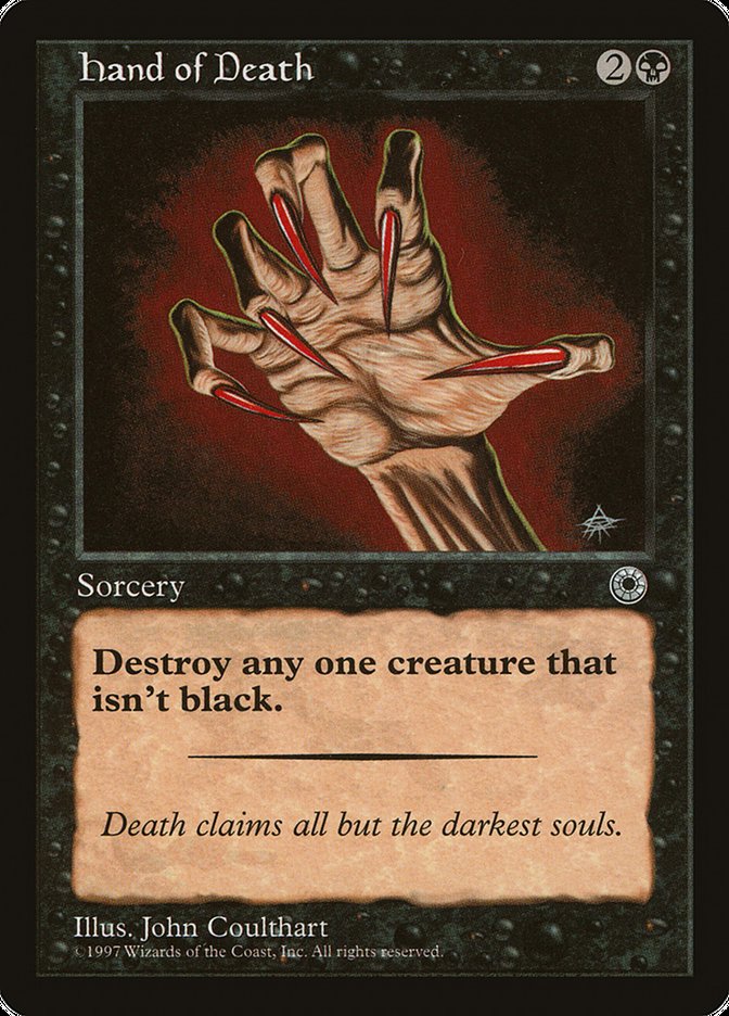 Hand of Death (Without Creature Color Explanation) [Portal] | Enigma On Main