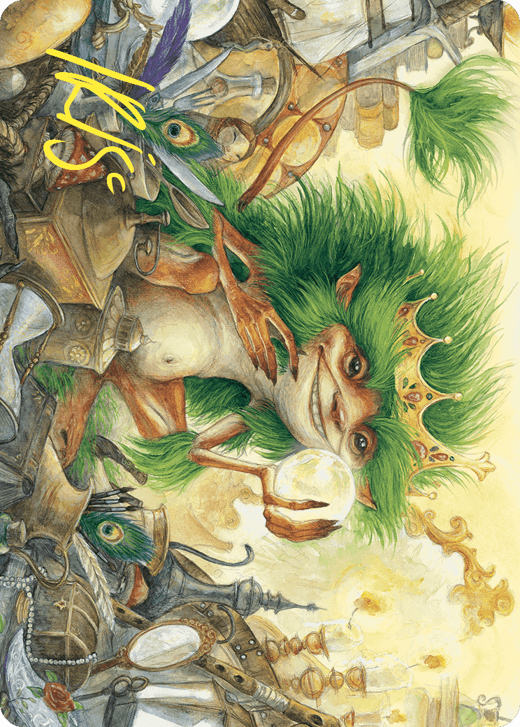 Knickknack Ouphe Art Card (Gold-Stamped Signature) [Wilds of Eldraine Art Series] | Enigma On Main
