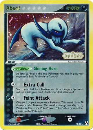 Absol (15/92) (Stamped) [EX: Legend Maker] | Enigma On Main