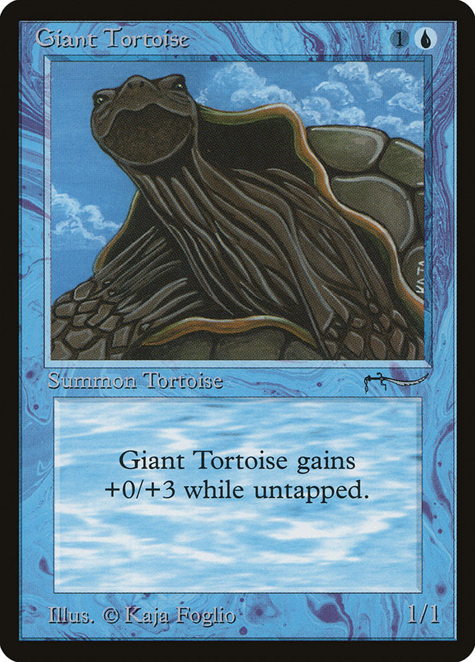 Giant Tortoise (Dark Mana Cost) [Arabian Nights] | Enigma On Main