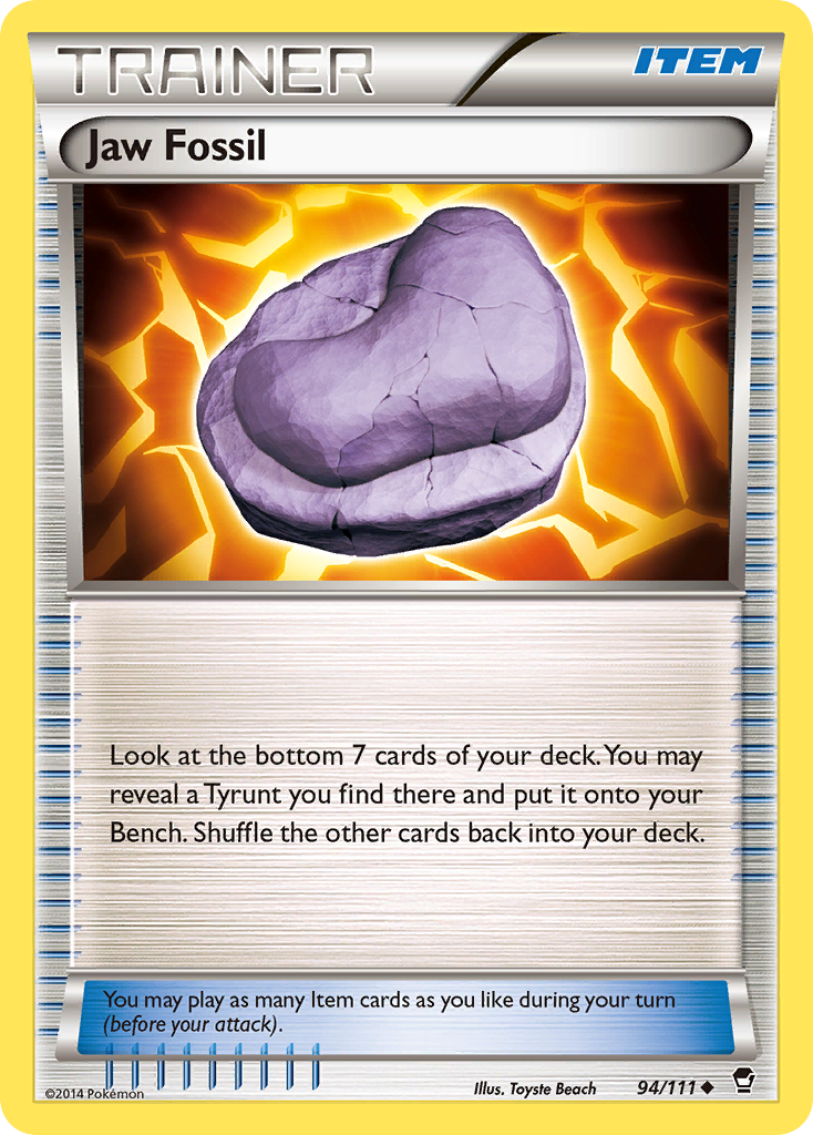 Jaw Fossil (94/111) [XY: Furious Fists] | Enigma On Main