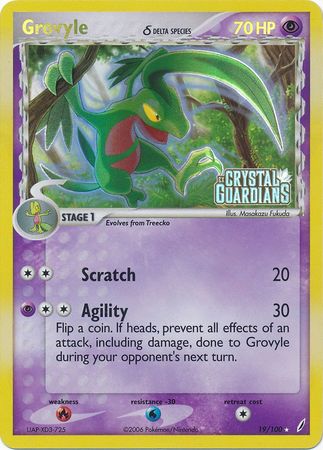 Grovyle (19/100) (Delta Species) (Stamped) [EX: Crystal Guardians] | Enigma On Main