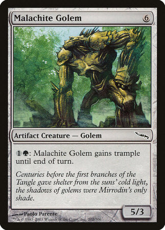 Malachite Golem [Mirrodin] | Enigma On Main