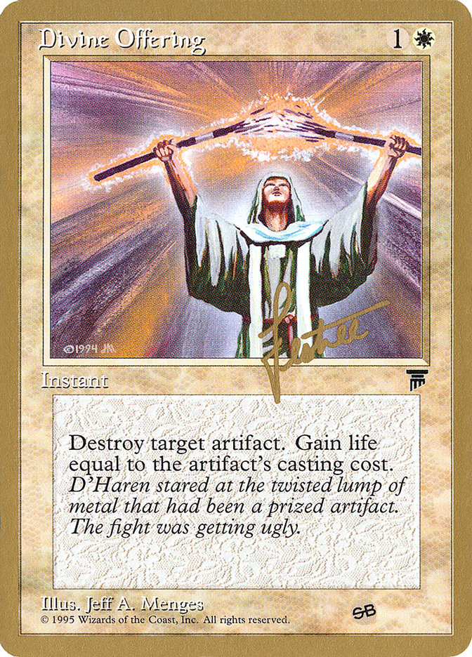 Divine Offering (Bertrand Lestree) (SB) [Pro Tour Collector Set] | Enigma On Main