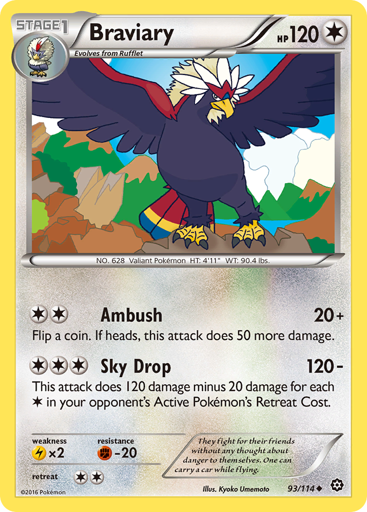 Braviary (93/114) [XY: Steam Siege] | Enigma On Main