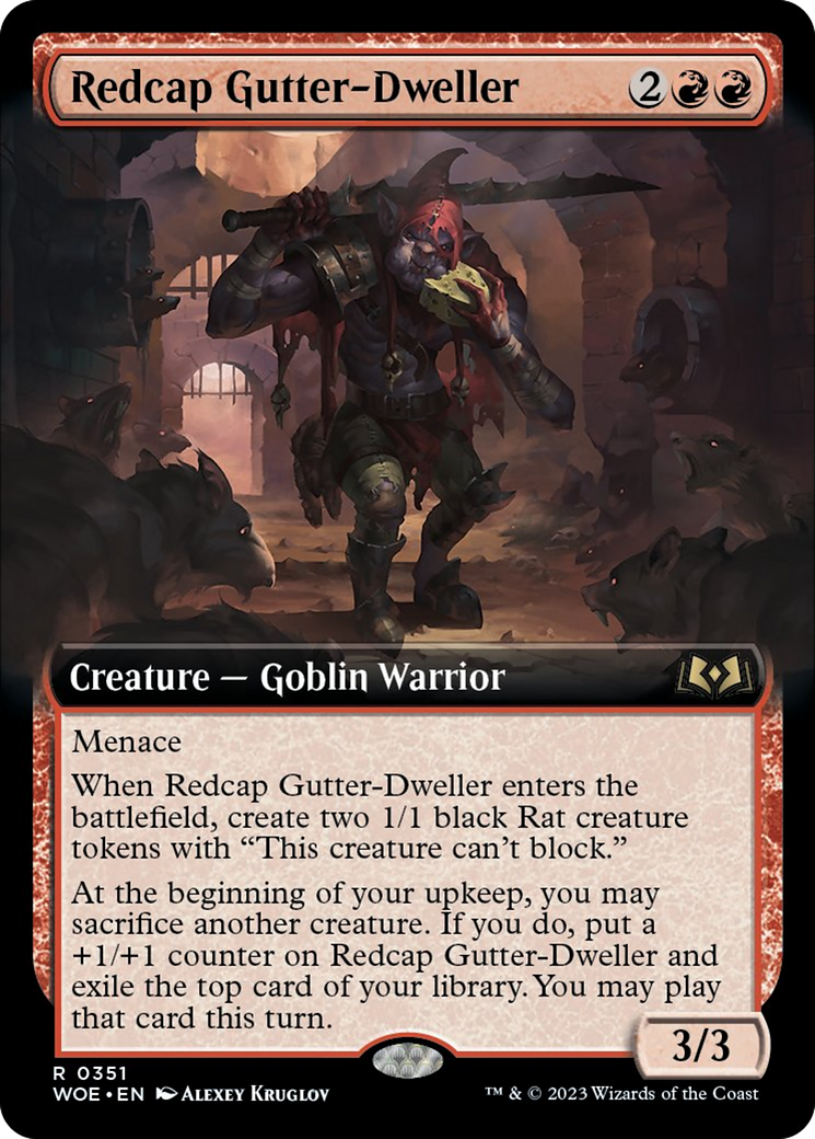 Redcap Gutter-Dweller (Extended Art) [Wilds of Eldraine] | Enigma On Main