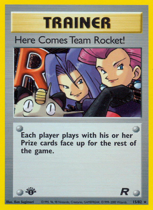 Here Comes Team Rocket! (15/82) [Team Rocket 1st Edition] | Enigma On Main