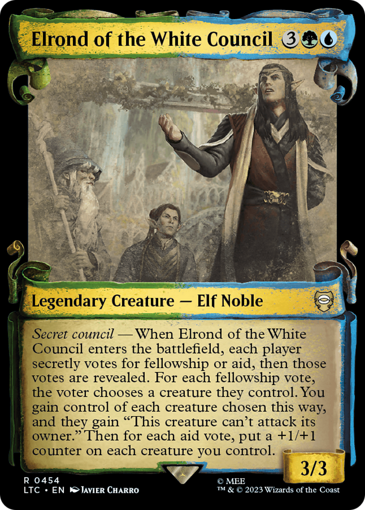 Elrond of the White Council [The Lord of the Rings: Tales of Middle-Earth Commander Showcase Scrolls] | Enigma On Main