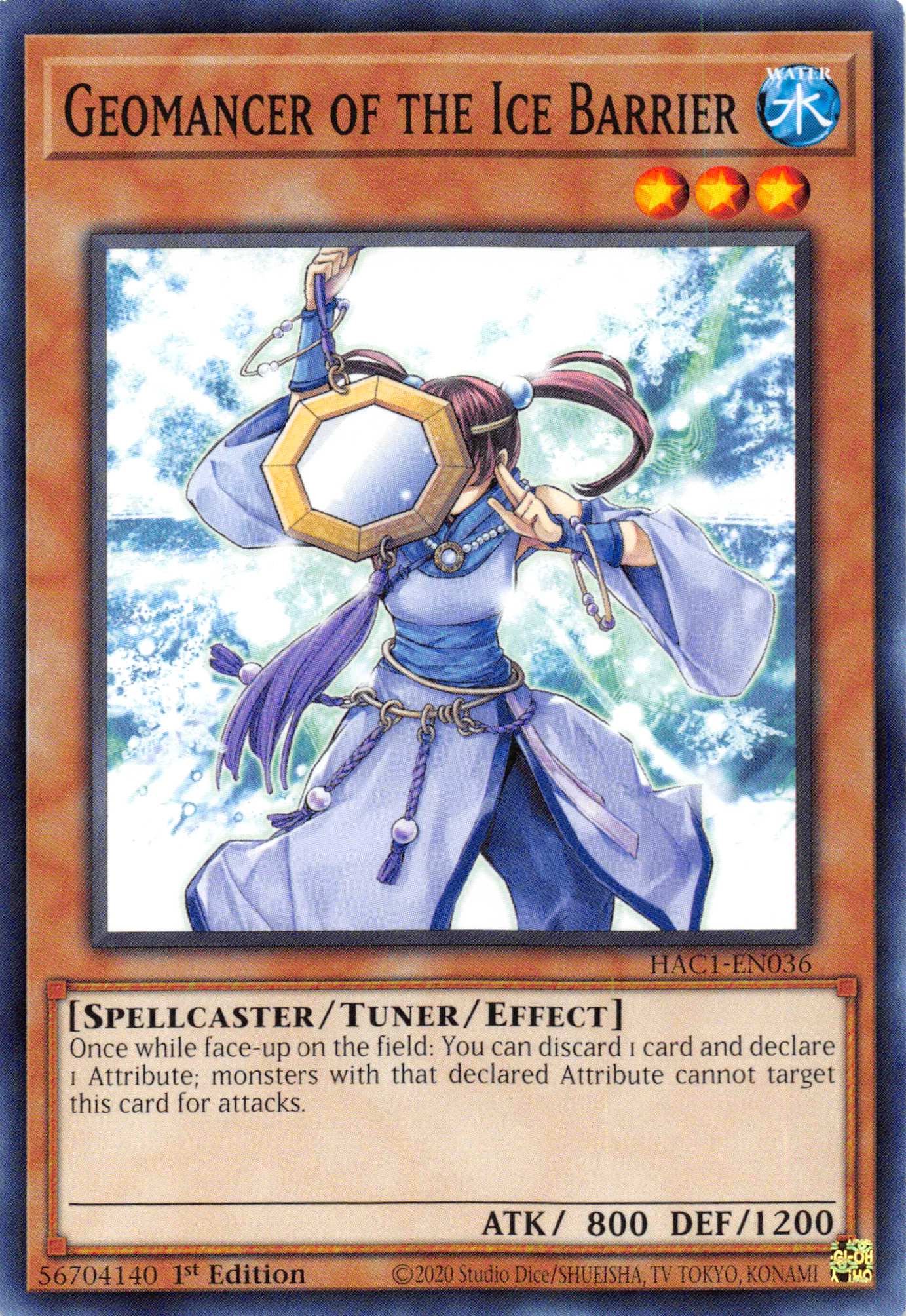 Geomancer of the Ice Barrier (Duel Terminal) [HAC1-EN036] Parallel Rare | Enigma On Main