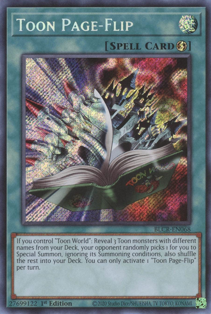 Toon Page-Flip [BLCR-EN068] Secret Rare | Enigma On Main