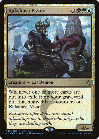 Rakshasa Vizier [Khans of Tarkir Promos] | Enigma On Main