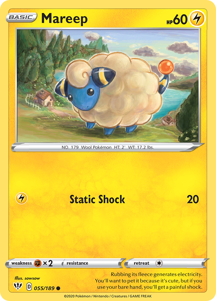 Mareep (055/189) [Sword & Shield: Darkness Ablaze] | Enigma On Main