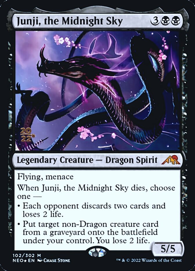 Junji, the Midnight Sky [Kamigawa: Neon Dynasty Prerelease Promos] | Enigma On Main