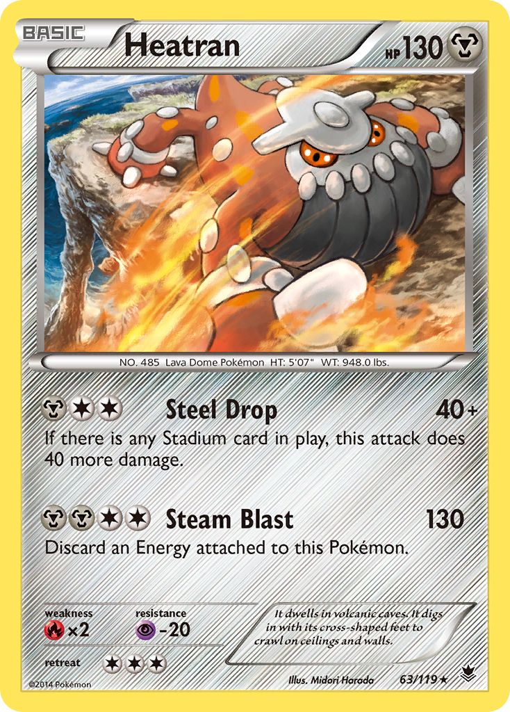 Heatran (63/119) [XY: Phantom Forces] | Enigma On Main