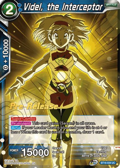 Videl, the Interceptor (BT16-034) [Realm of the Gods Prerelease Promos] | Enigma On Main