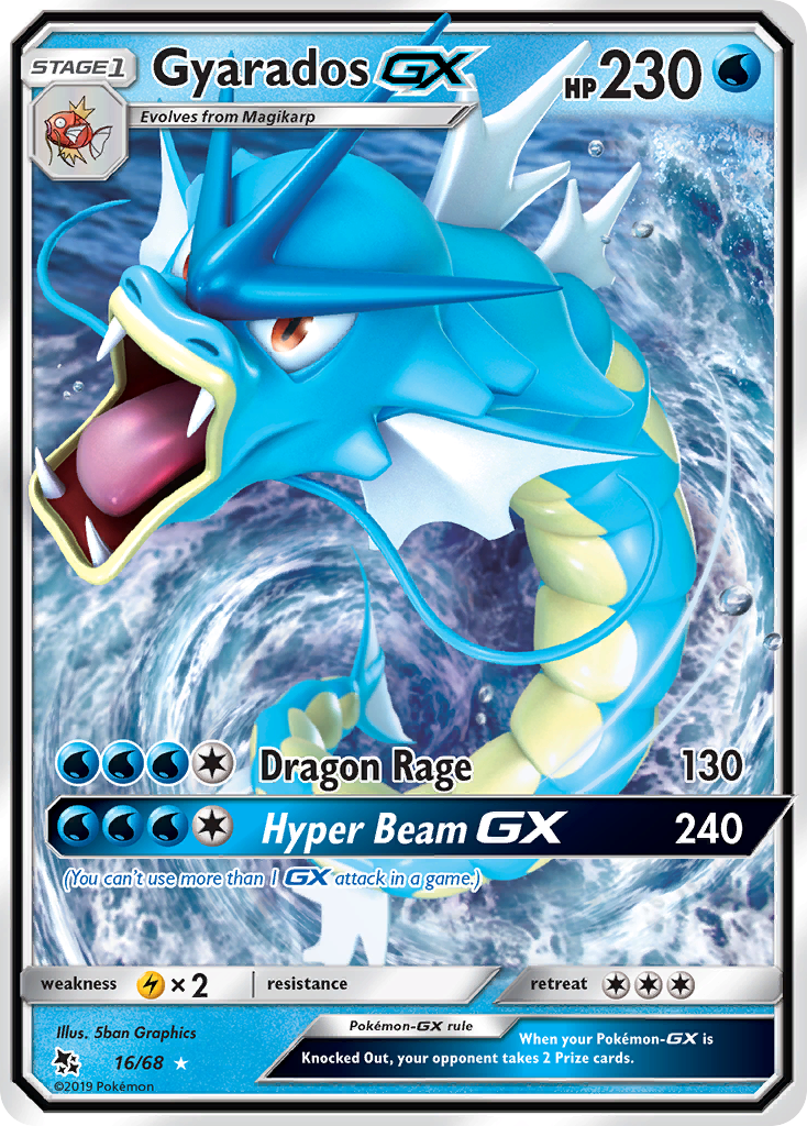 Gyarados GX (16/68) [Sun & Moon: Hidden Fates] | Enigma On Main