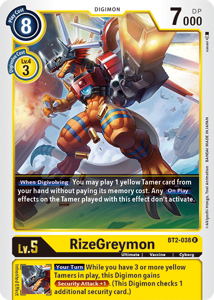 RizeGreymon [BT2-038] [Release Special Booster Ver.1.5] | Enigma On Main