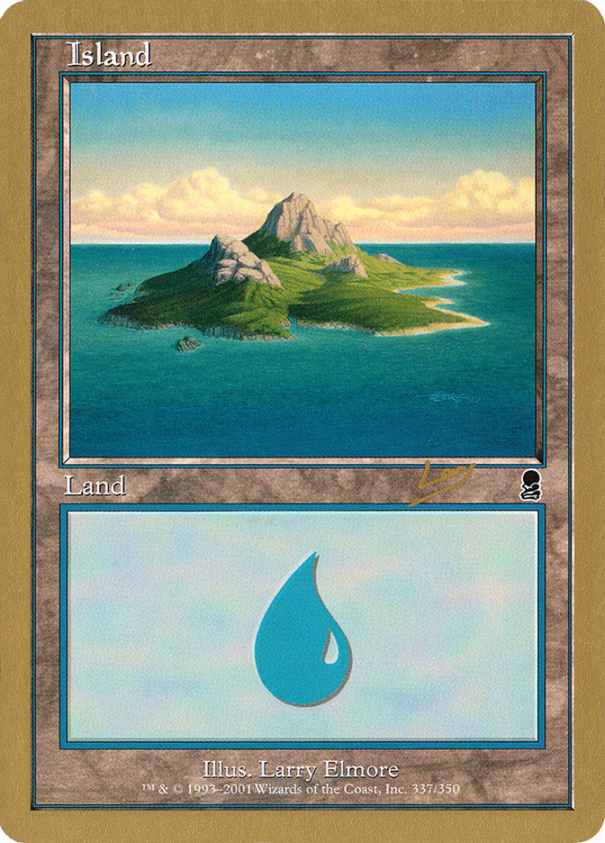 Island (rl337) (Raphael Levy) [World Championship Decks 2002] | Enigma On Main