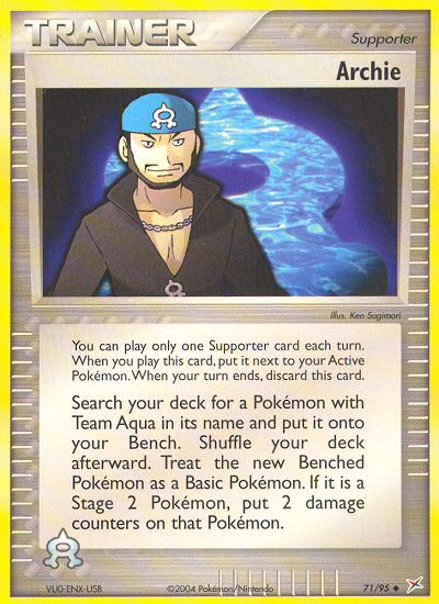 Archie (71/95) [EX: Team Magma vs Team Aqua] | Enigma On Main