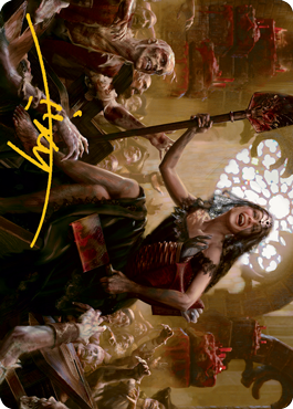 Gisa, Glorious Resurrector Art Card (Gold-Stamped Signature) [Innistrad: Midnight Hunt Art Series] | Enigma On Main