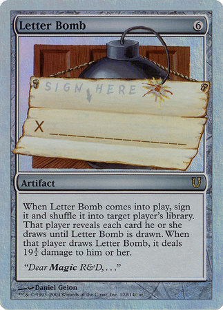 Letter Bomb (Alternate Foil) [Unhinged] | Enigma On Main