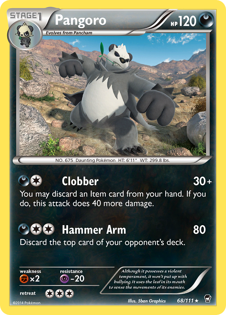 Pangoro (68/111) [XY: Furious Fists] | Enigma On Main