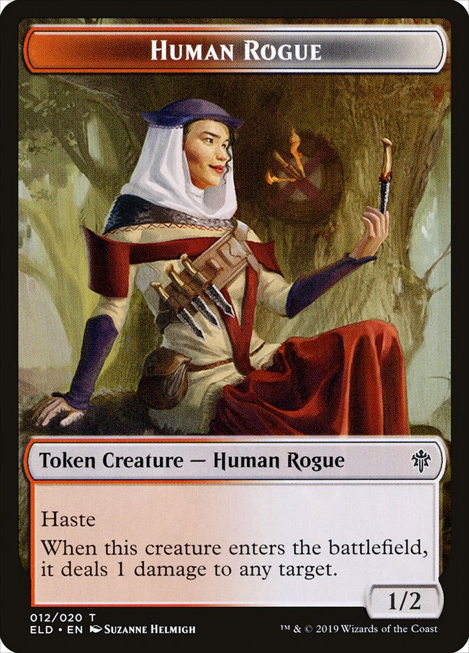 Human Rogue [Throne of Eldraine Tokens] | Enigma On Main