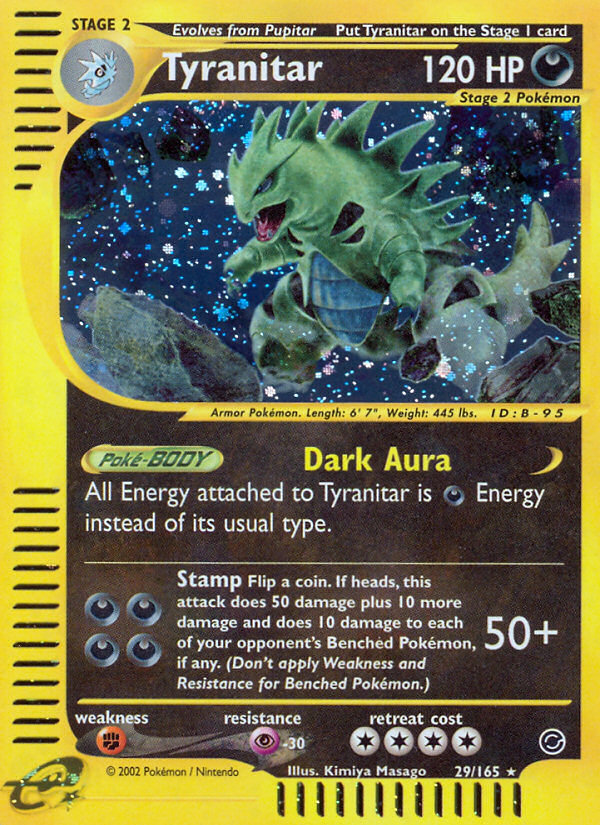 Tyranitar (29/165) [Expedition: Base Set] | Enigma On Main