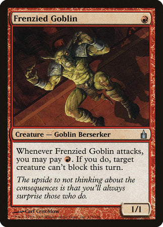 Frenzied Goblin [Ravnica: City of Guilds] | Enigma On Main