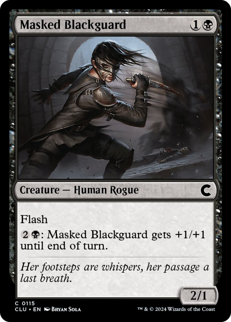 Masked Blackguard [Ravnica: Clue Edition] | Enigma On Main