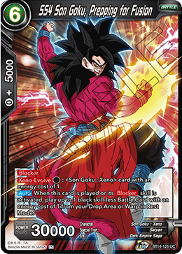 SS4 Son Goku, Prepping for Fusion (BT14-125) [Cross Spirits] | Enigma On Main