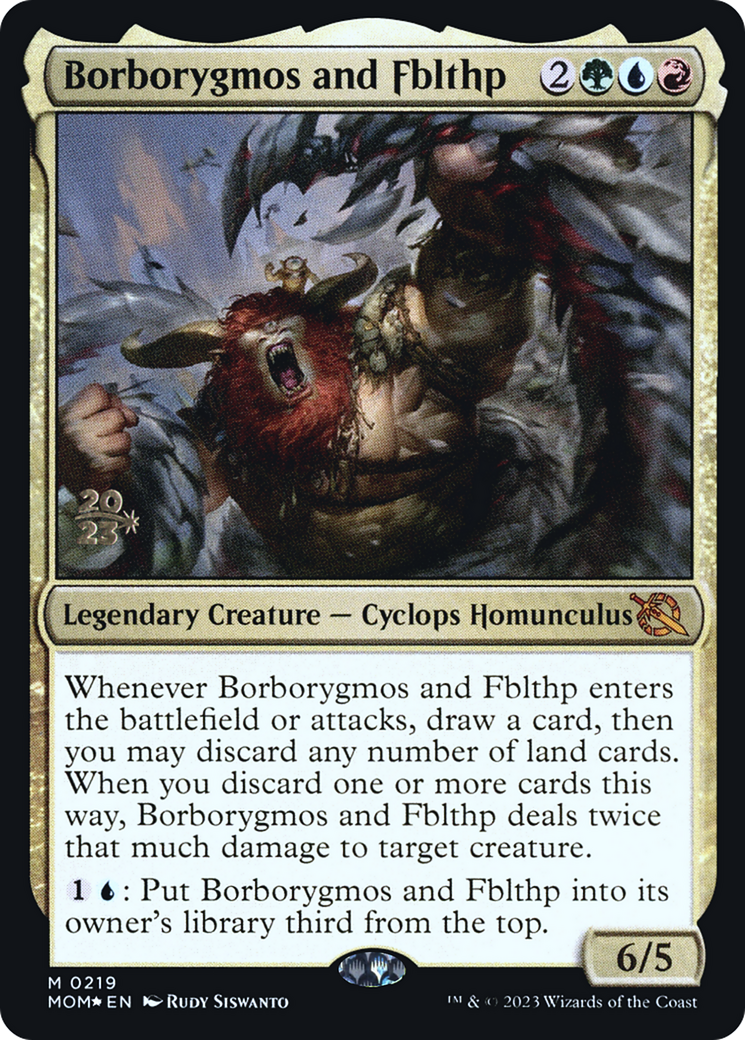 Borborygmos and Fblthp [March of the Machine Prerelease Promos] | Enigma On Main